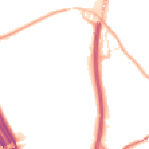 Night-time road noise heatmap for WF11 8PU