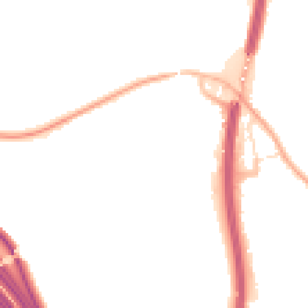 Night-time road noise heatmap for WF11 8QS