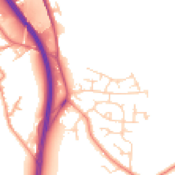 Daytime road noise heatmap for WF11 9EA