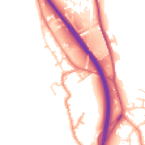 Daytime road noise heatmap for WF11 9EU