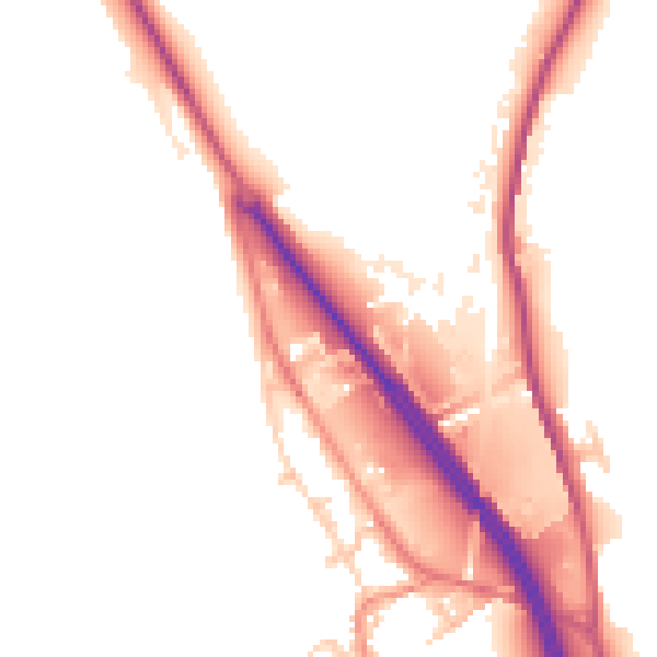 Daytime road noise heatmap for WF11 9FE