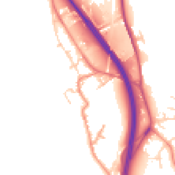 Daytime road noise heatmap for WF11 9GH