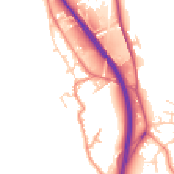 Daytime road noise heatmap for WF11 9GN