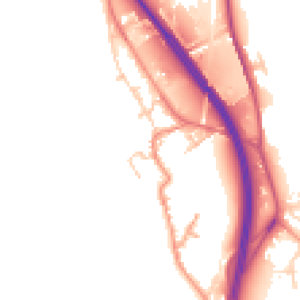 Daytime road noise heatmap for WF11 9HE