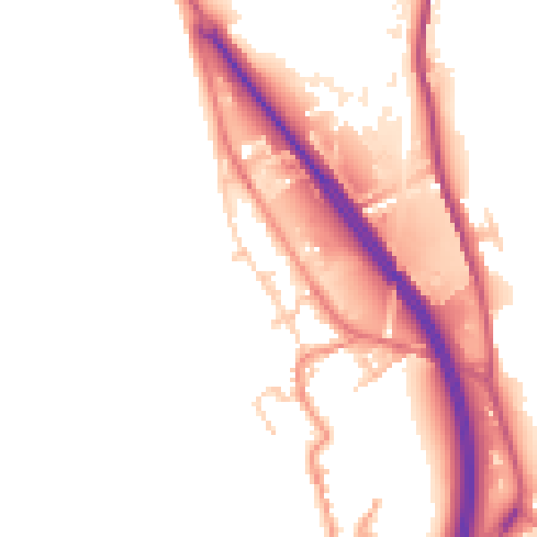 Daytime road noise heatmap for WF11 9LH