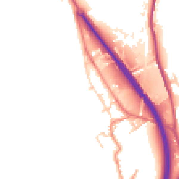 Daytime road noise heatmap for WF11 9NZ