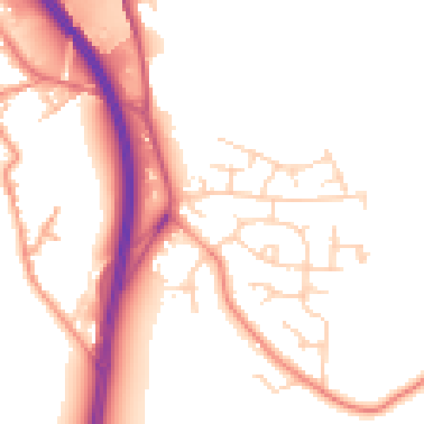 Daytime road noise heatmap for WF11 9PD