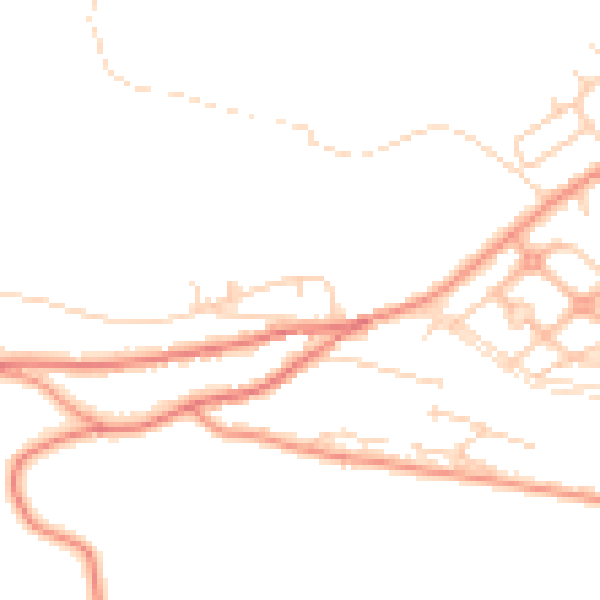 Daytime road noise heatmap for WF12 0BB