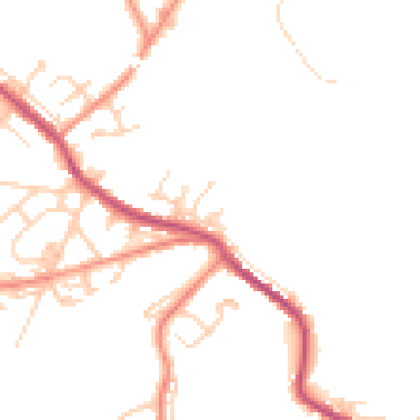 Daytime road noise heatmap for WF12 0DQ