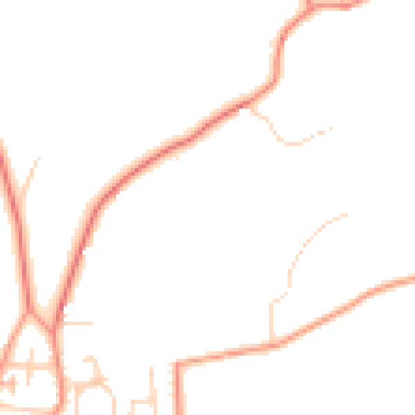 Daytime road noise heatmap for WF12 0NU