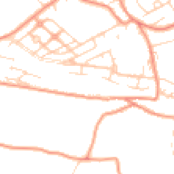 Daytime road noise heatmap for WF12 0PS