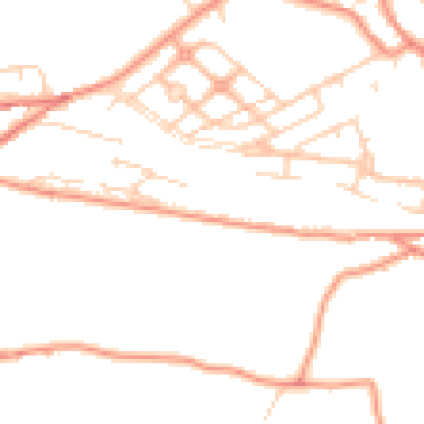 Daytime road noise heatmap for WF12 0PU