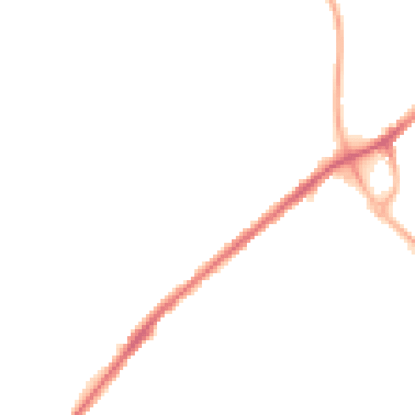 Night-time road noise heatmap for WF12 7EP