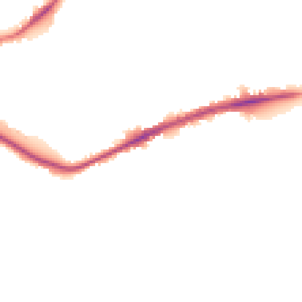 Night-time road noise heatmap for WF12 8AG
