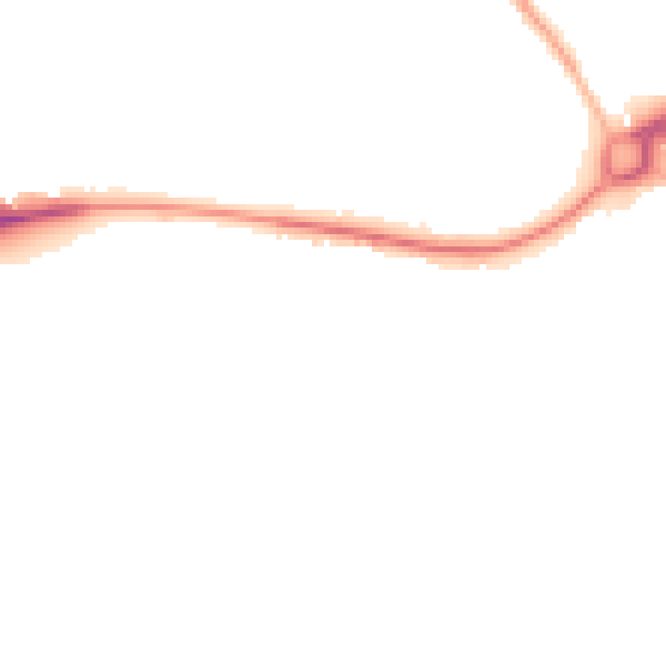 Night-time road noise heatmap for WF12 8DP