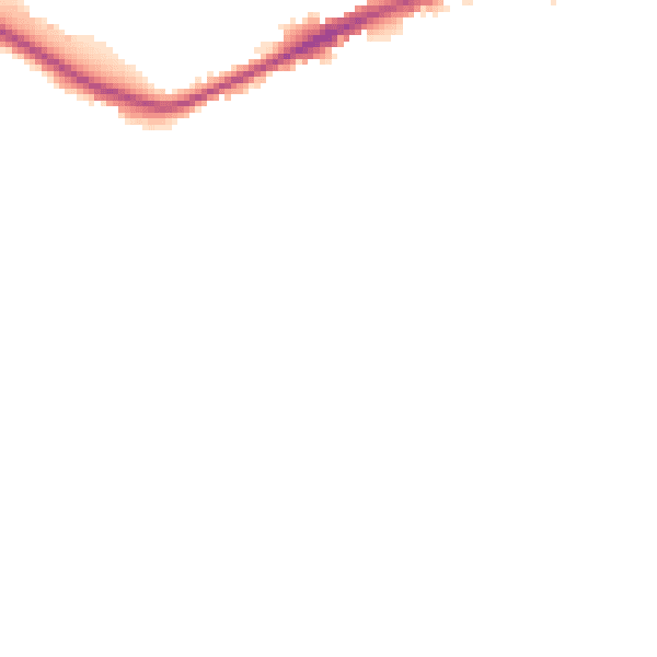 Night-time road noise heatmap for WF12 8JR
