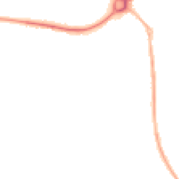 Night-time road noise heatmap for WF12 8PS