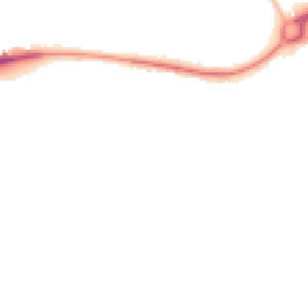 Night-time road noise heatmap for WF12 8QW