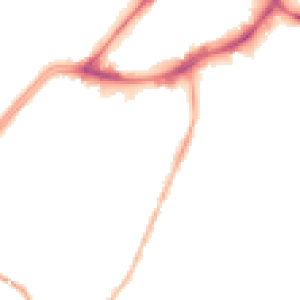 Night-time road noise heatmap for WF12 9PR