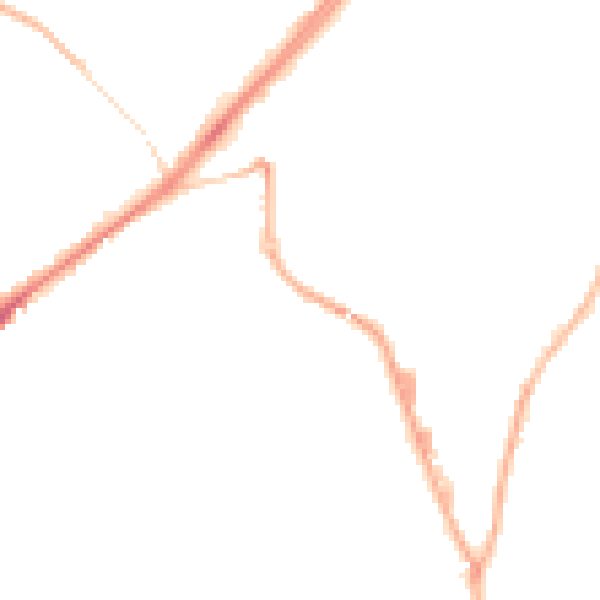 Night-time road noise heatmap for WF12 9QF