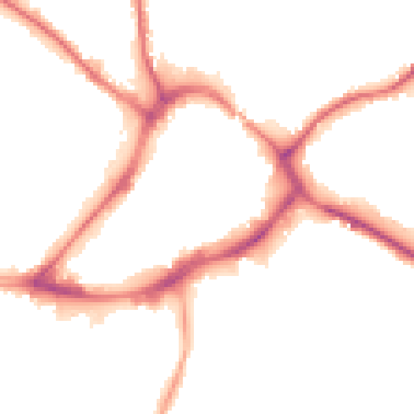 Night-time road noise heatmap for WF13 1JF
