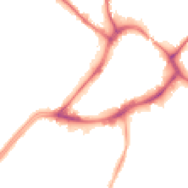 Night-time road noise heatmap for WF13 1NF