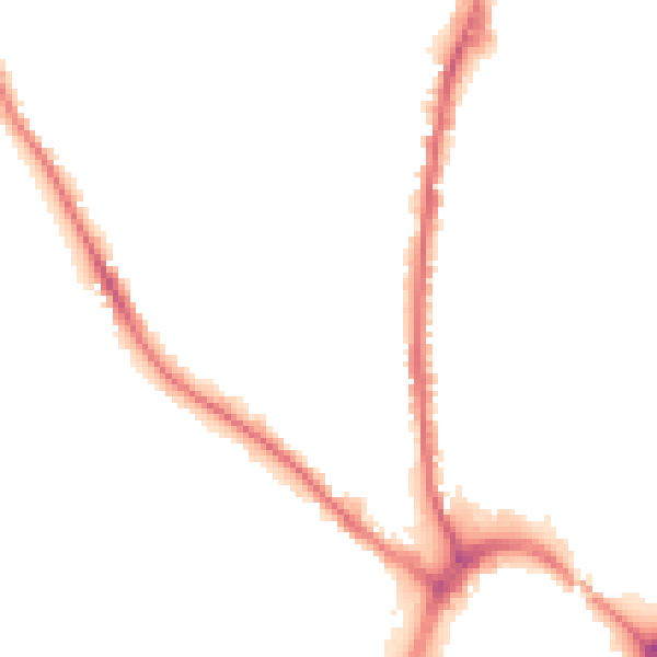 Night-time road noise heatmap for WF13 2AN