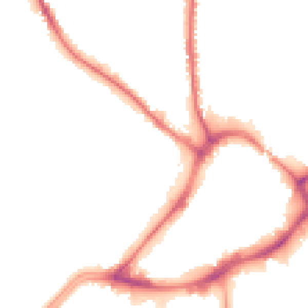 Night-time road noise heatmap for WF13 2PJ
