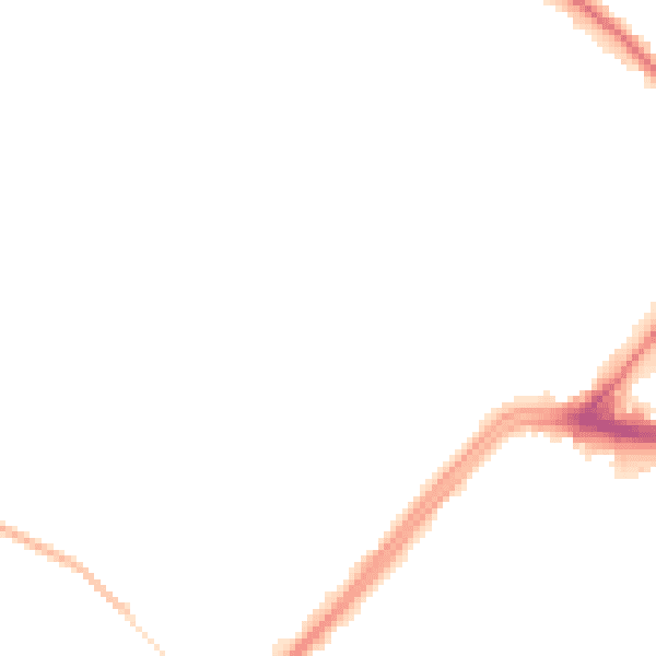 Night-time road noise heatmap for WF13 2QS