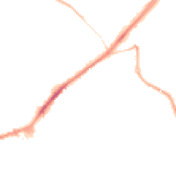 Night-time road noise heatmap for WF13 3RY