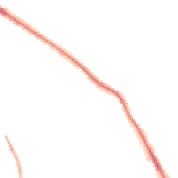 Night-time road noise heatmap for WF13 4SH