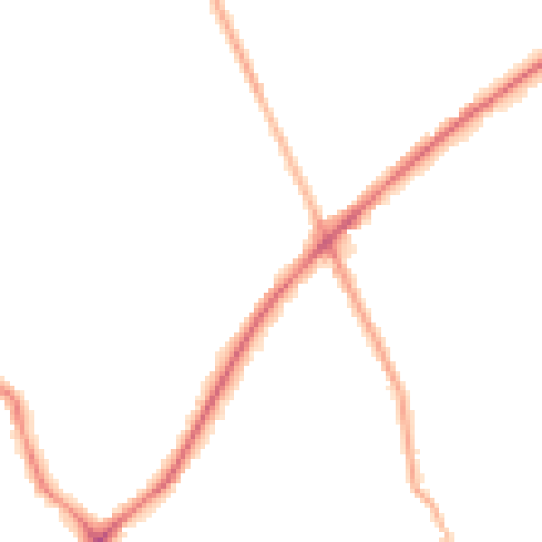 Night-time road noise heatmap for WF15 6AD