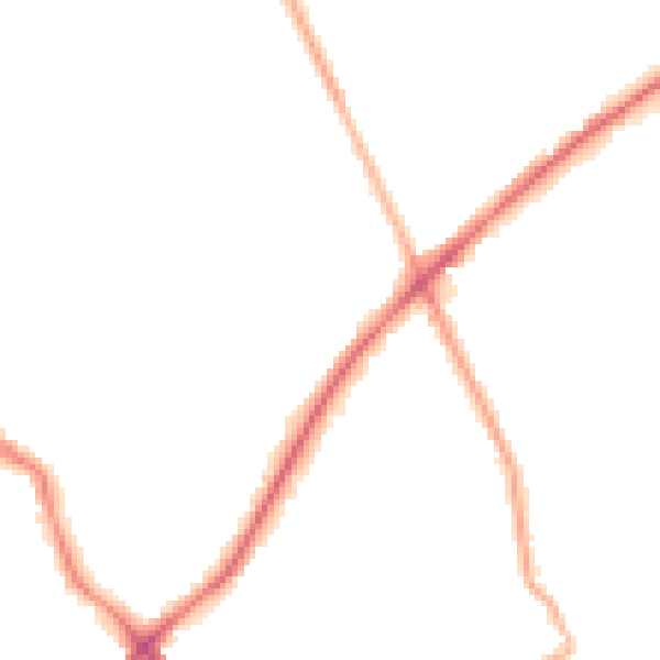 Night-time road noise heatmap for WF15 6AE