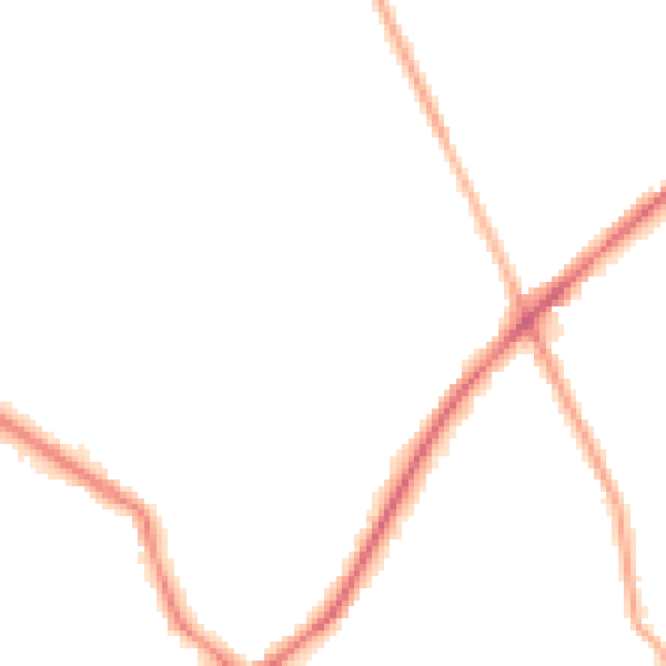 Night-time road noise heatmap for WF15 6AH