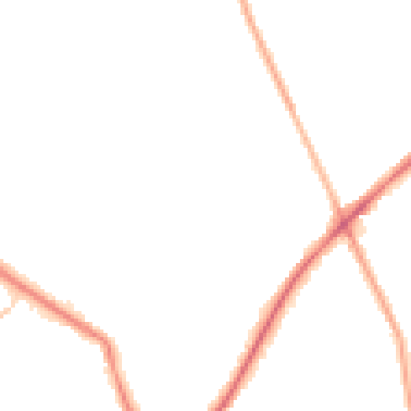 Night-time road noise heatmap for WF15 6AL