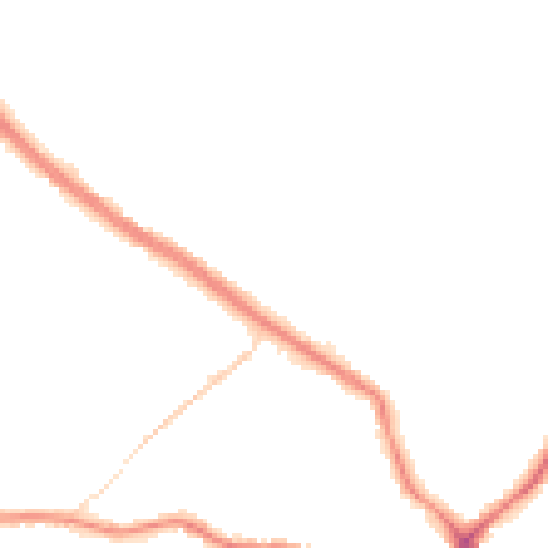 Night-time road noise heatmap for WF15 6EL