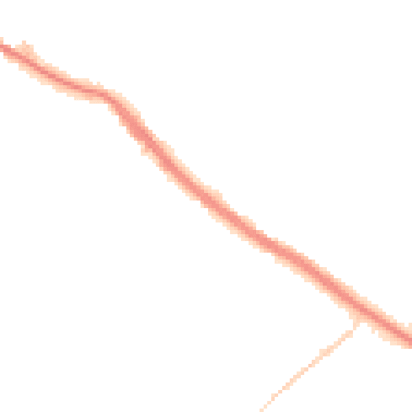 Night-time road noise heatmap for WF15 6LW
