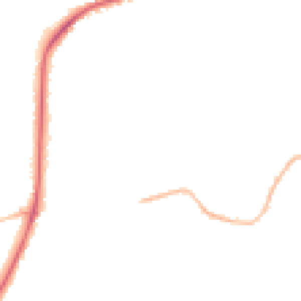 Night-time road noise heatmap for WF15 7AH