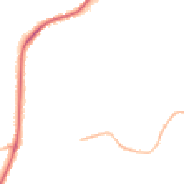 Night-time road noise heatmap for WF15 7DU