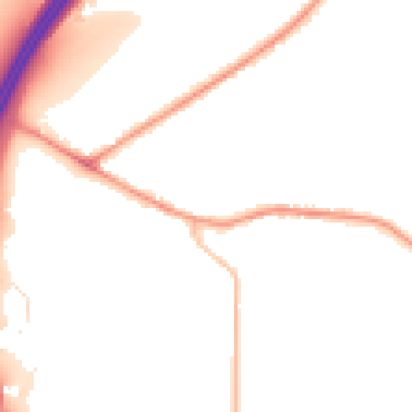 Night-time road noise heatmap for WF15 8BW