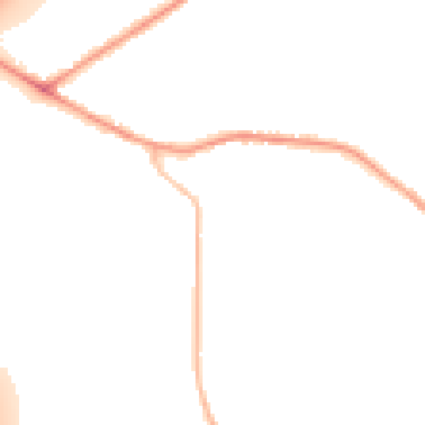 Night-time road noise heatmap for WF15 8FB