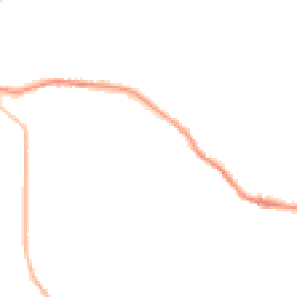 Night-time road noise heatmap for WF15 8LL
