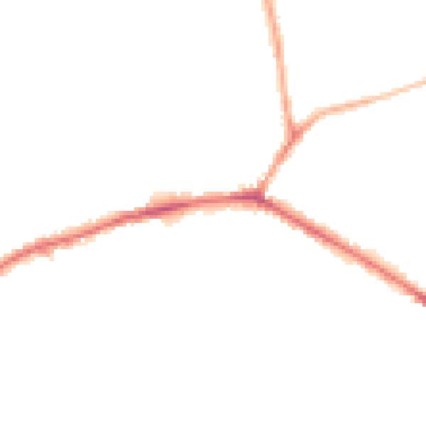 Night-time road noise heatmap for WF16 0AG