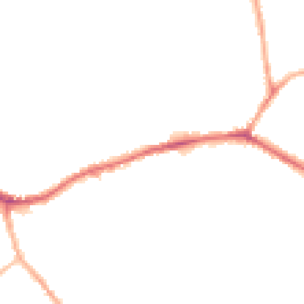 Night-time road noise heatmap for WF16 0AJ