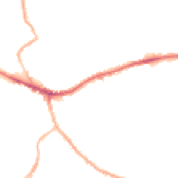 Night-time road noise heatmap for WF16 0AT