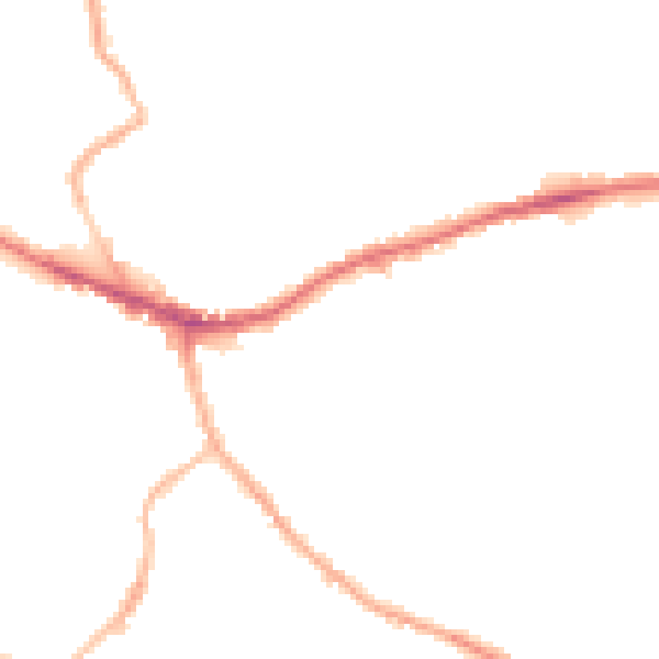 Night-time road noise heatmap for WF16 0AU