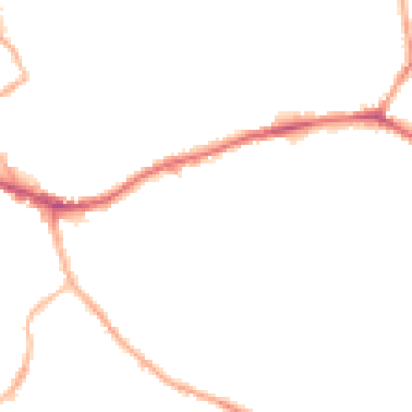 Night-time road noise heatmap for WF16 0BA