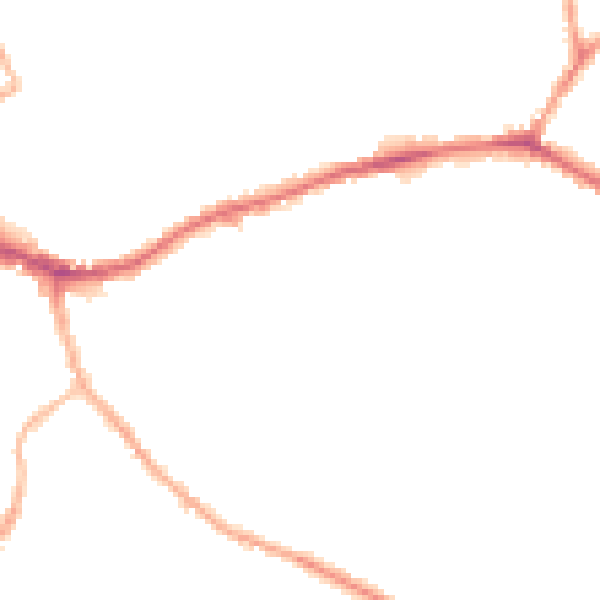 Night-time road noise heatmap for WF16 0BD