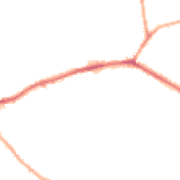 Night-time road noise heatmap for WF16 0BG