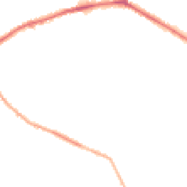 Night-time road noise heatmap for WF16 0BP